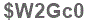 The text to enter in the texbox below is: $W2Gc0