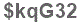 The text to enter in the texbox below is: $kqG32