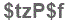 The text to enter in the texbox below is: $tzP$f