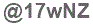 The text to enter in the texbox below is: @17wNZ