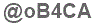 The text to enter in the texbox below is: @oB4CA