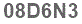 The text to enter in the texbox below is: 08D6N3