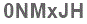 The text to enter in the texbox below is: 0NMxJH