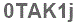 The text to enter in the texbox below is: 0TAK1j