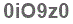 The text to enter in the texbox below is: 0iO9z0