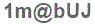 The text to enter in the texbox below is: 1m@bUJ