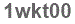 The text to enter in the texbox below is: 1wkt00