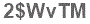 The text to enter in the texbox below is: 2$WvTM
