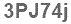 The text to enter in the texbox below is: 3PJ74j
