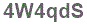 The text to enter in the texbox below is: 4W4qdS