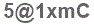 The text to enter in the texbox below is: 5@1xmC