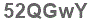 The text to enter in the texbox below is: 52QGwY