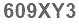 The text to enter in the texbox below is: 609XY3