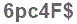 The text to enter in the texbox below is: 6pc4F$