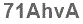 The text to enter in the texbox below is: 71AhvA