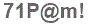 The text to enter in the texbox below is: 71P@m!