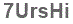 The text to enter in the texbox below is: 7UrsHi