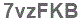 The text to enter in the texbox below is: 7vzFKB