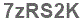The text to enter in the texbox below is: 7zRS2K