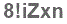 The text to enter in the texbox below is: 8!iZxn