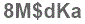 The text to enter in the texbox below is: 8M$dKa