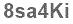 The text to enter in the texbox below is: 8sa4Ki