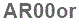The text to enter in the texbox below is: AR00or