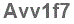 The text to enter in the texbox below is: Avv1f7