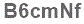 The text to enter in the texbox below is: B6cmNf