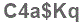 The text to enter in the texbox below is: C4a$Kq