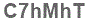 The text to enter in the texbox below is: C7hMhT