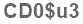 The text to enter in the texbox below is: CD0$u3