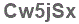 The text to enter in the texbox below is: Cw5jSx