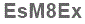 The text to enter in the texbox below is: EsM8Ex