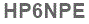 The text to enter in the texbox below is: HP6NPE