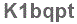 The text to enter in the texbox below is: K1bqpt