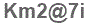 The text to enter in the texbox below is: Km2@7i