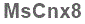 The text to enter in the texbox below is: MsCnx8