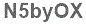 The text to enter in the texbox below is: N5byOX