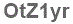 The text to enter in the texbox below is: OtZ1yr