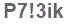 The text to enter in the texbox below is: P7!3ik
