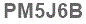 The text to enter in the texbox below is: PM5J6B
