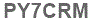 The text to enter in the texbox below is: PY7CRM