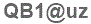 The text to enter in the texbox below is: QB1@uz