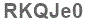 The text to enter in the texbox below is: RKQJe0