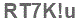 The text to enter in the texbox below is: RT7K!u