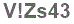 The text to enter in the texbox below is: V!Zs43