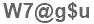 The text to enter in the texbox below is: W7@g$u