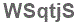 The text to enter in the texbox below is: WSqtjS