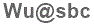 The text to enter in the texbox below is: Wu@sbc